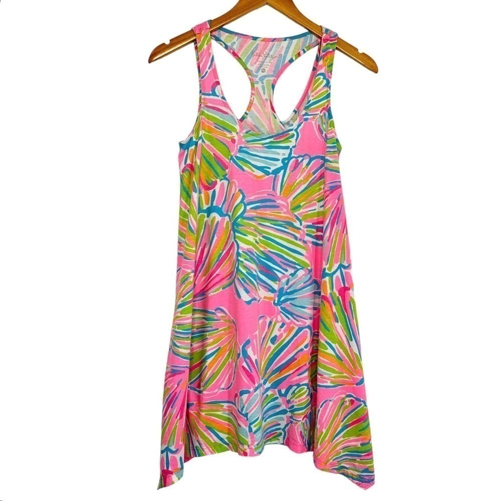 Lilly Pulitzer Womens Monterey Swing Dress XXS Pink Pout Shellabrate Sleeveless